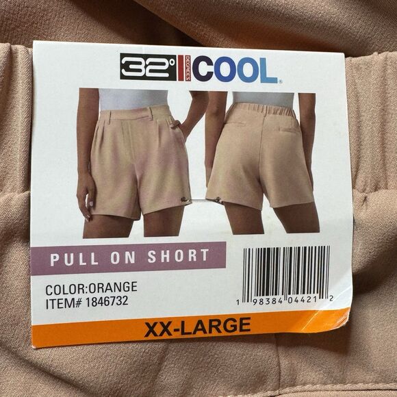 NWT 32 Degrees Cool Women's Pull On Pleated Shorts PLUS SIZE XXL - Picture 12 of 12